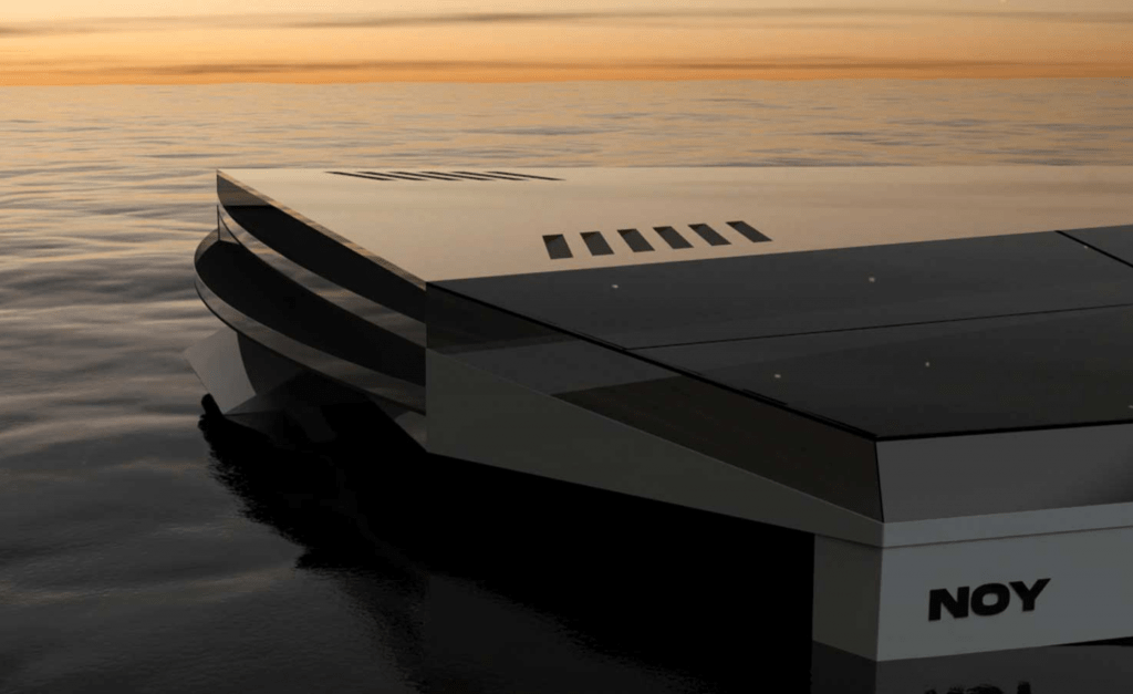 El diseñador Aras Kazar presenta el Noy Trimarán Megayacht